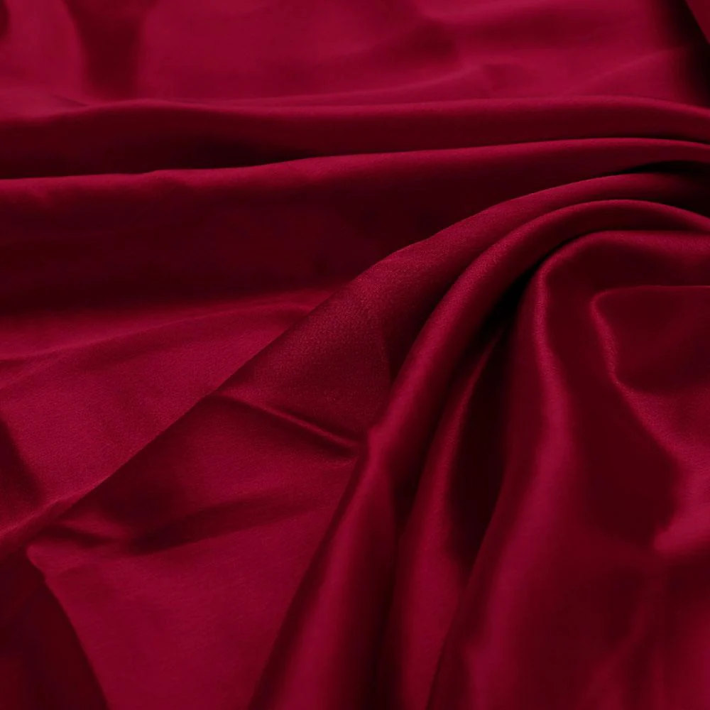 Maroon Plain Japan Satin Solid Fabric - Image 3