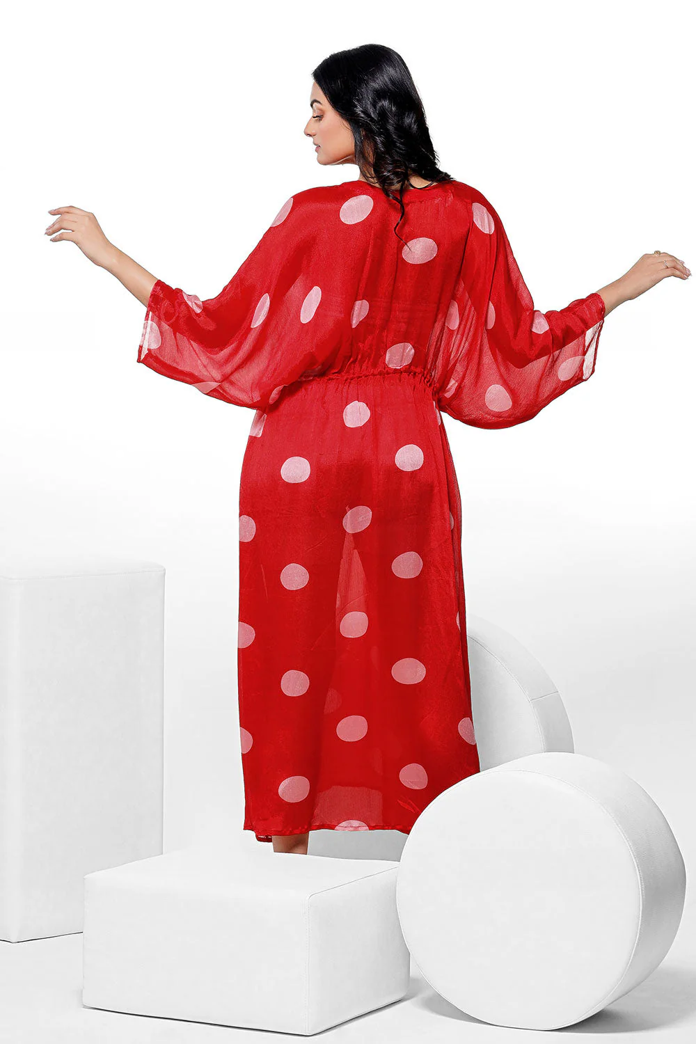 Red Polka Dress - Image 4