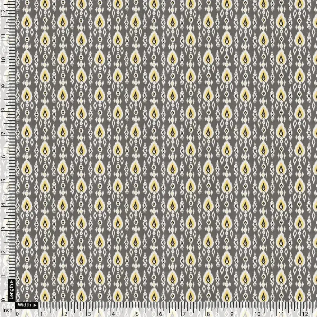 Retro Drop Effects Seamless Digital Printed Fabric - Japan Satin - Image 3