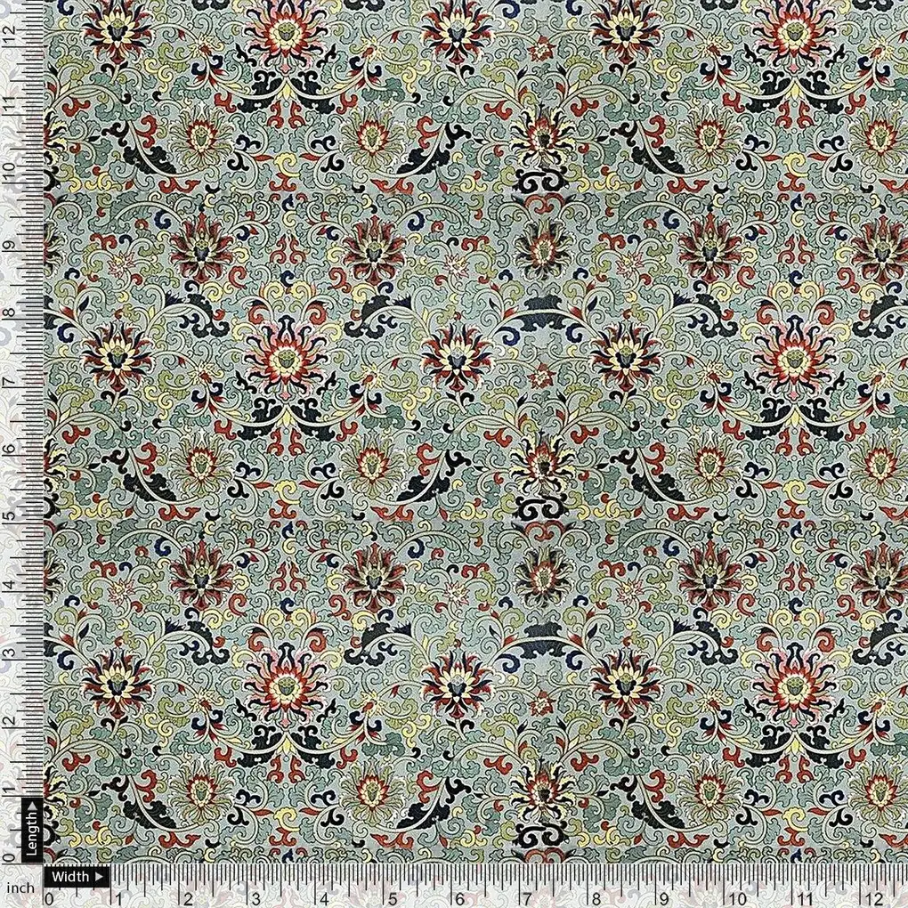 Rich Decorative Flower Digital Printed Fabric - Image 3