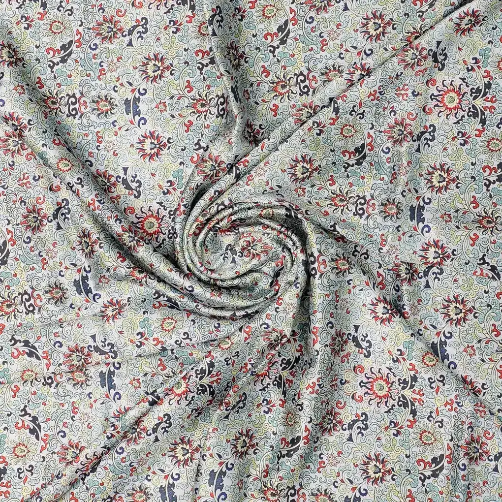 Rich Decorative Flower Digital Printed Fabric - Image 3