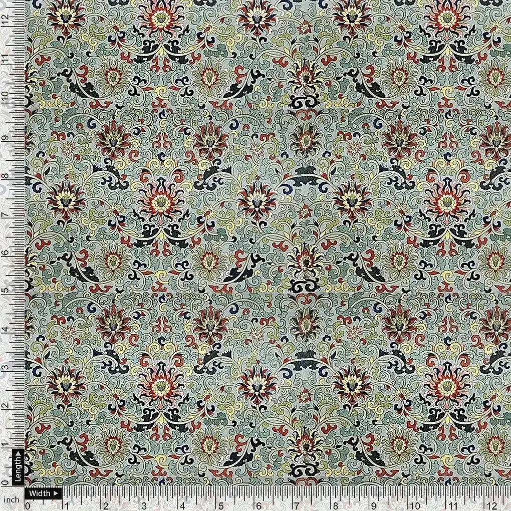 Rich Decorative Flower Digital Printed Fabric - Image 4