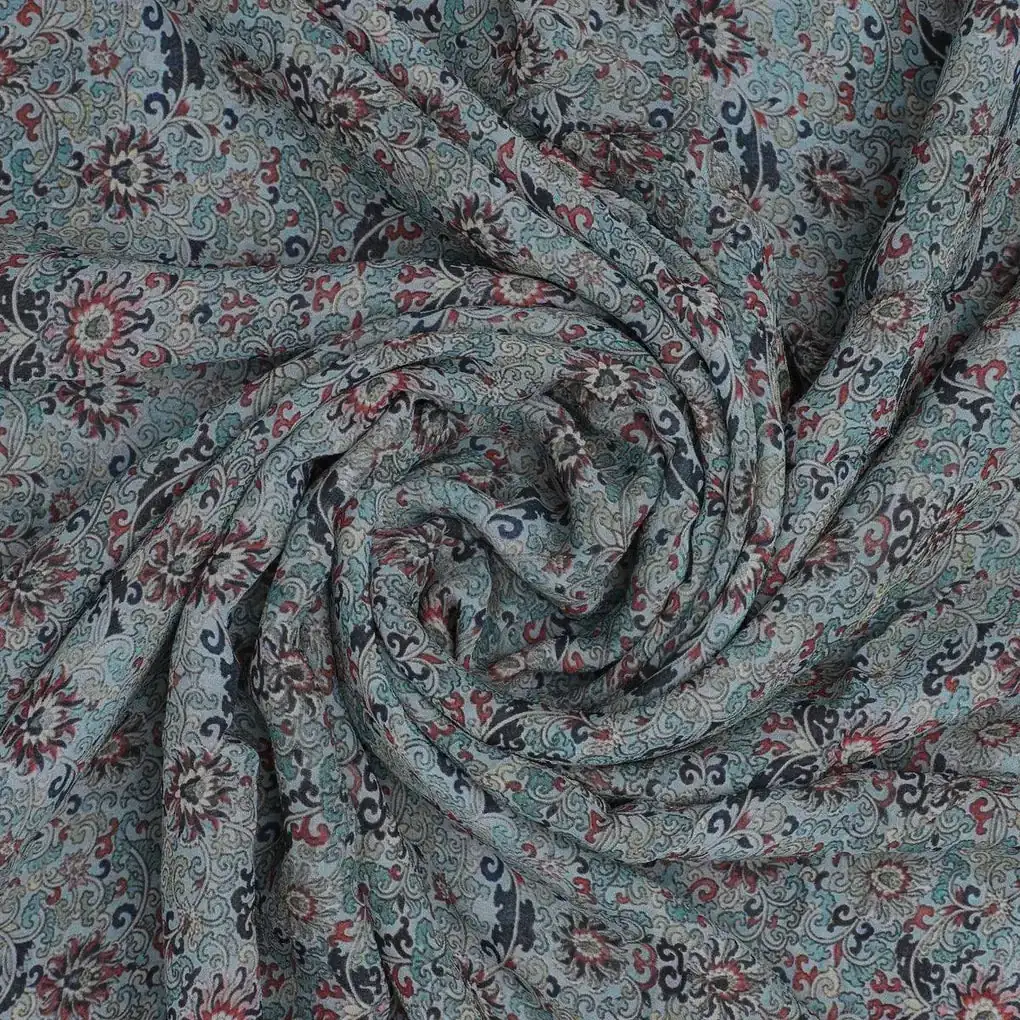 Rich Decorative Flower Digital Printed Fabric - Image 3