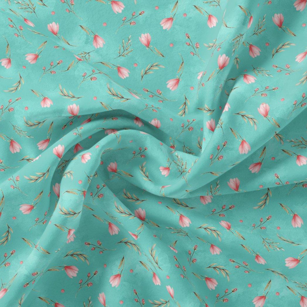 Romantic And Feminine Digital Printed Fabric - Pure Georgette - Image 3