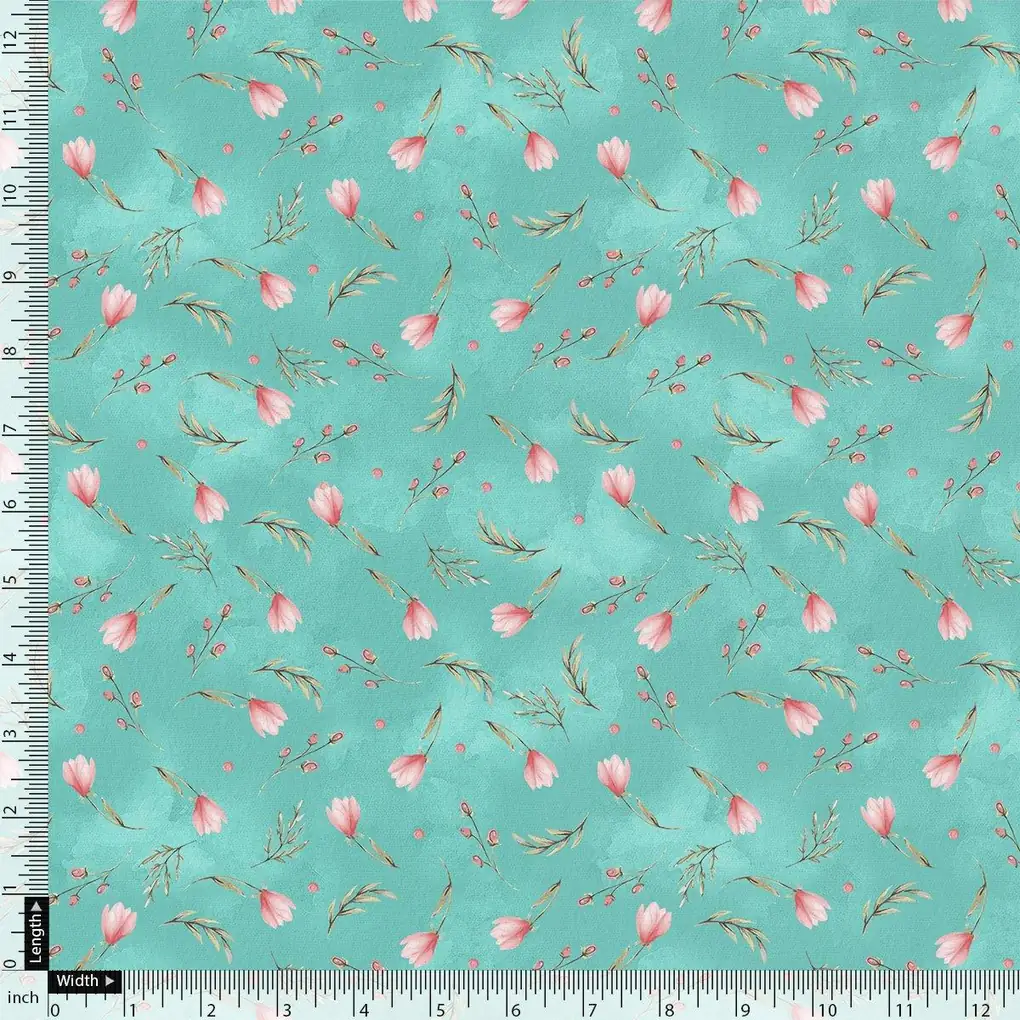 Romantic And Feminine Digital Printed Fabric - Pure Georgette - Image 4