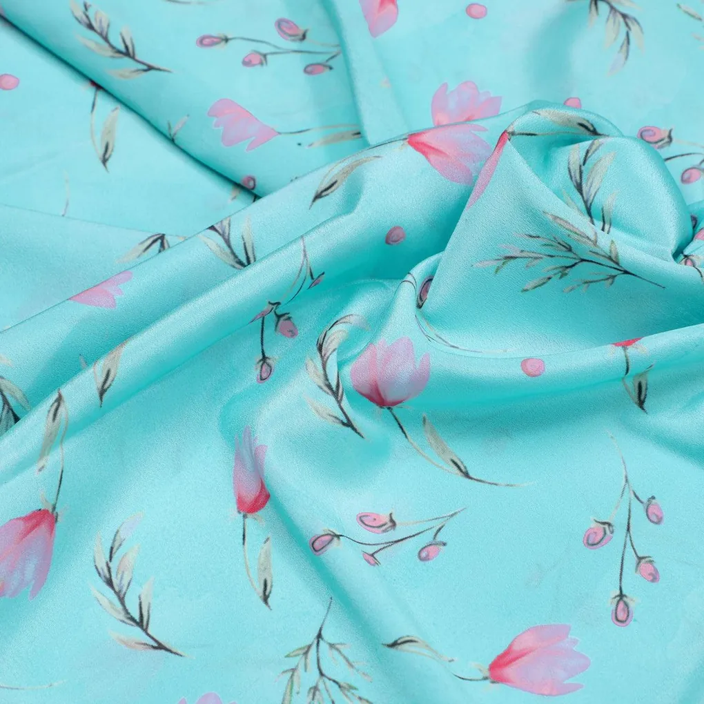 Romantic And Feminine Digital Printed Fabric - Crepe - Image 3