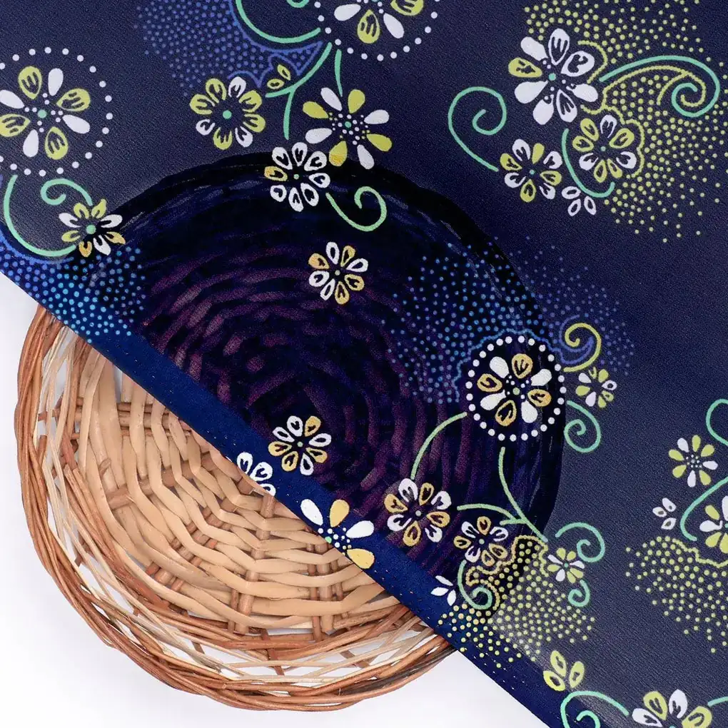 Royal Orchid Ditsy Digital Printed Fabric - Weightless - Image 2