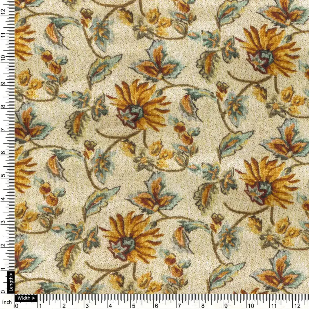 Sandstone Western Pashmina Printed Fabric - Image 4