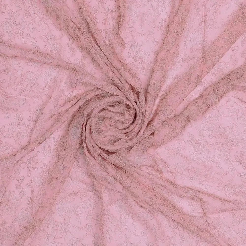 Scroll Design Digital Printed Fabric - Image 3