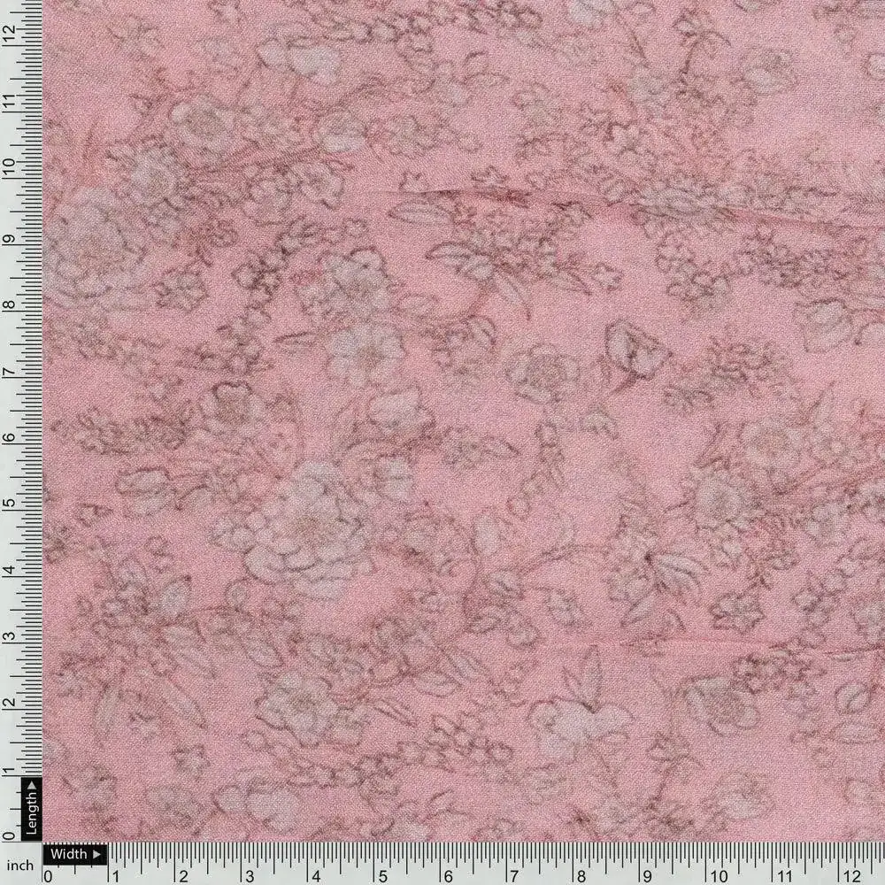 Scroll Design Digital Printed Fabric - Image 4