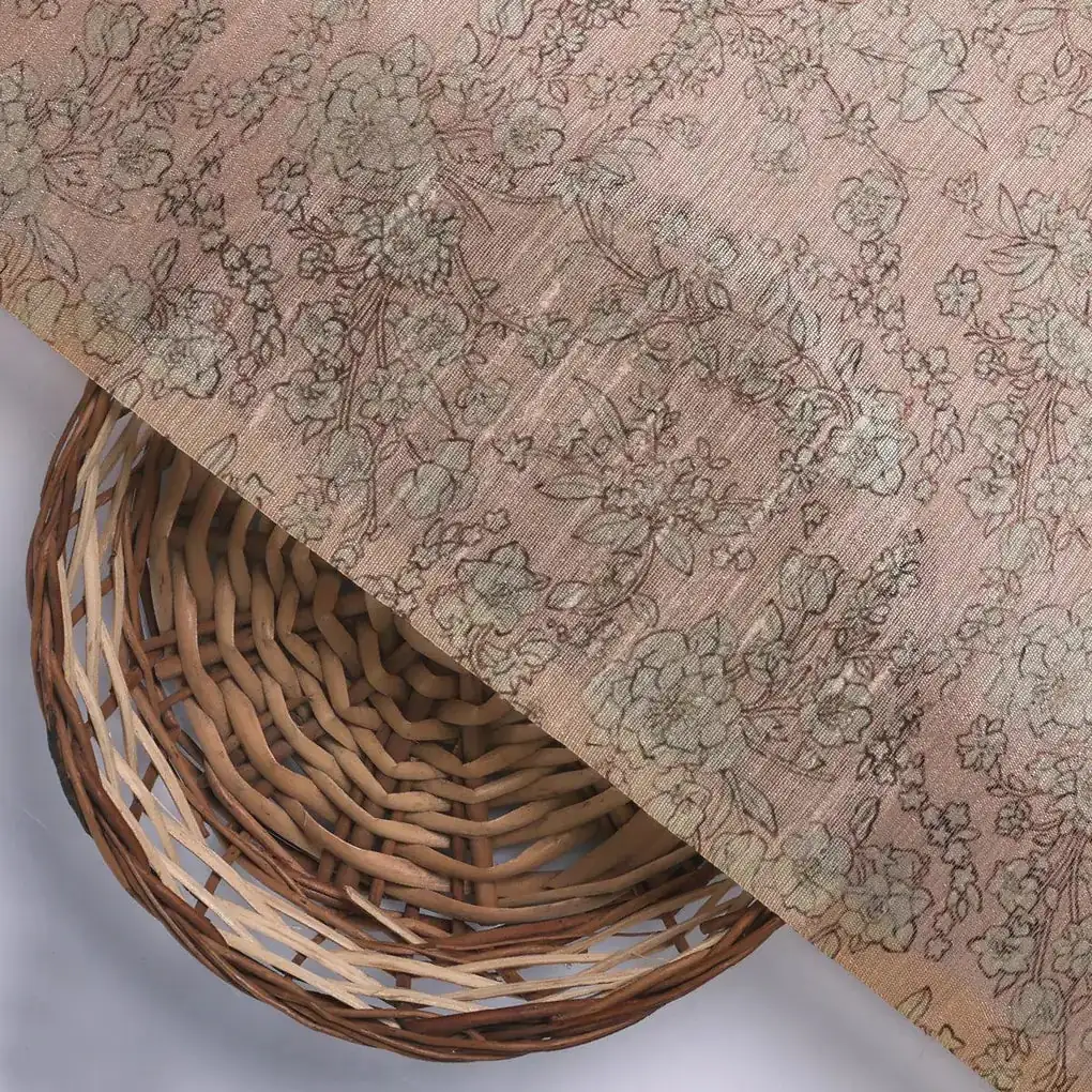Scroll Design Digital Printed Fabric - Image 2