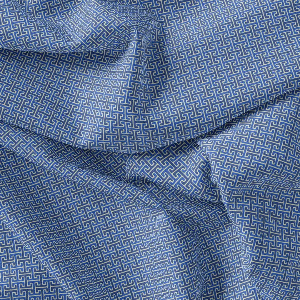 Seamless Abstract Repeat With Eagle Colour Digital Printed Fabric - Pure Georgette - Image 3