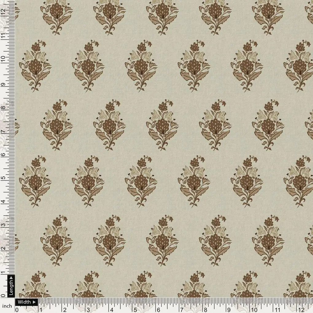 Seamless Flower Pattern Digital Printed Fabric - Image 4