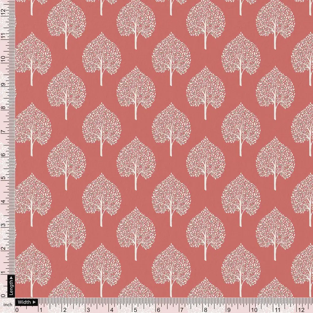 Seamless Leaves Design Printed Fabric - Image 3