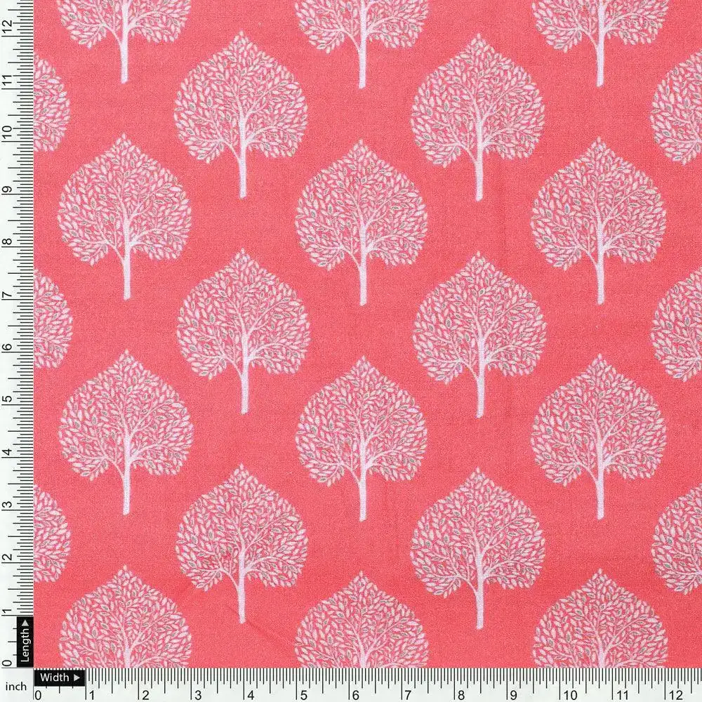 Seamless Leaves Design Printed Fabric - Image 4