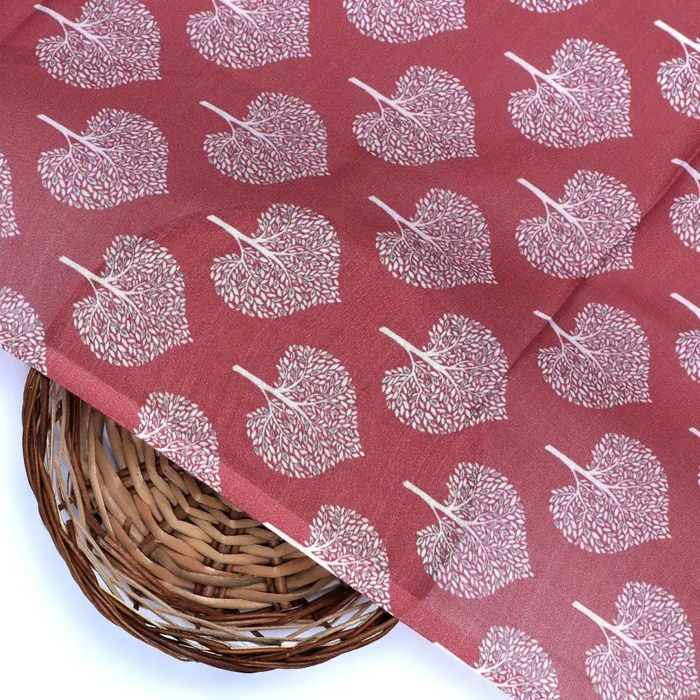 Seamless Leaves Design Printed Fabric - Image 2