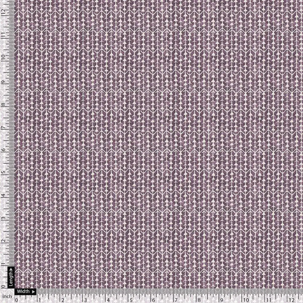 Seamless Link Abstract With Old Lavender Digital Printed Fabric - Pure Georgette - Image 4