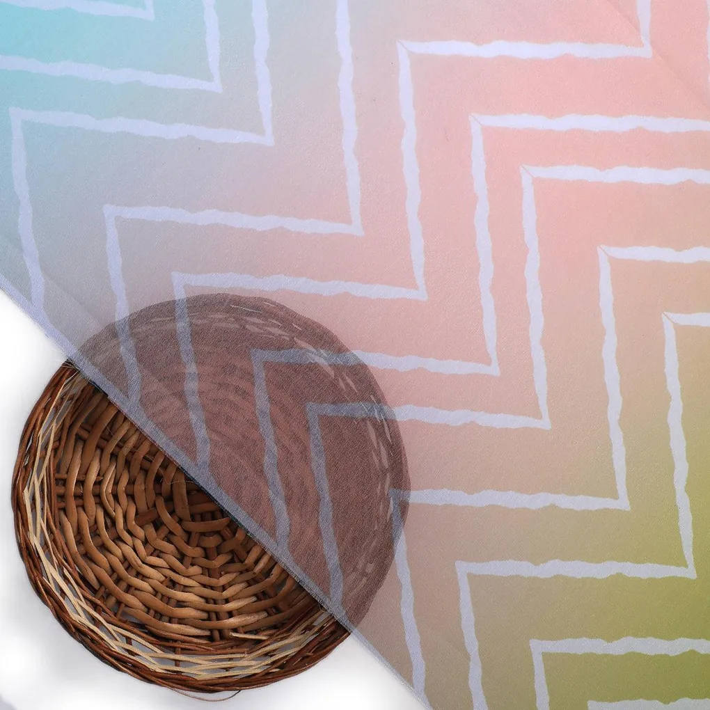 Seamless Multicolours Zigzag Digital Printed Fabric - Weightless - Image 2