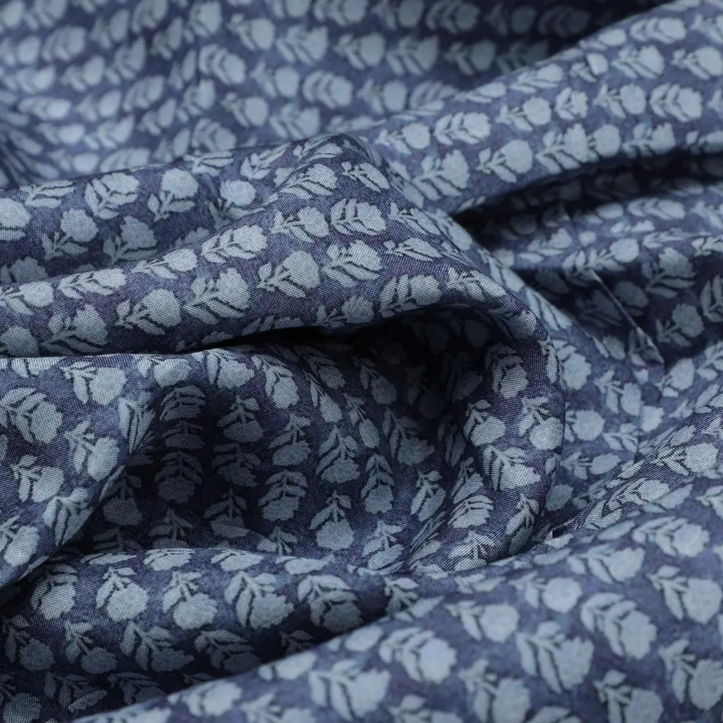 Simple Tiny Seamless Roses Digital Printed Fabric - Pure Muslin - Image 3
