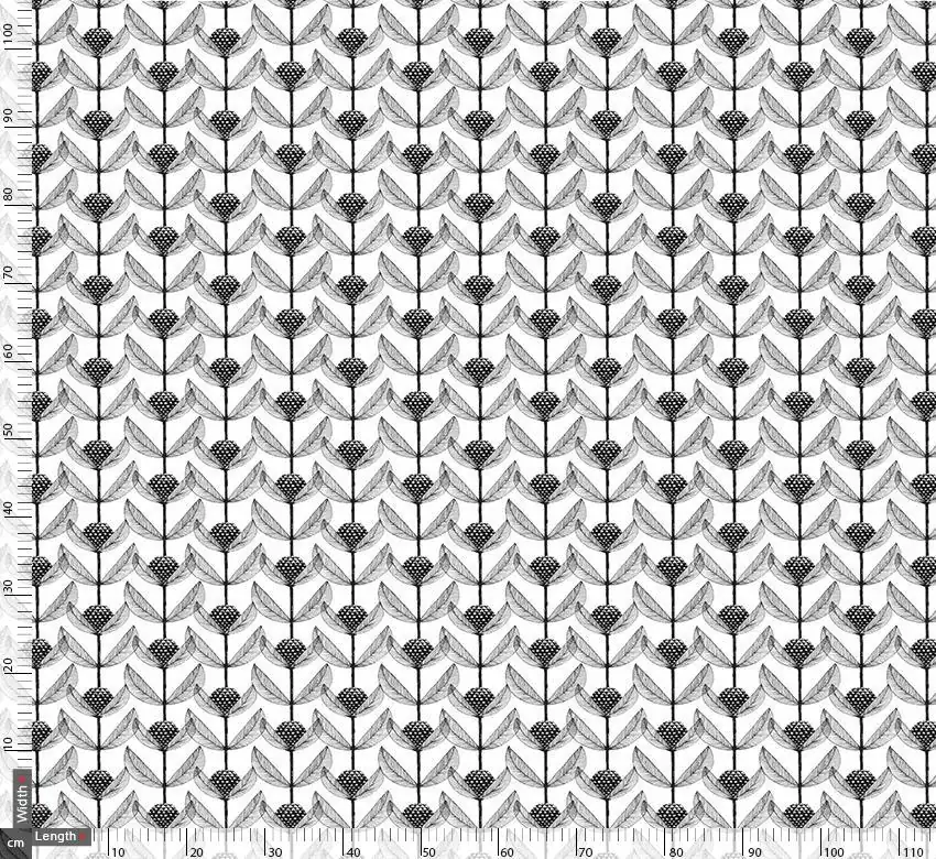 Sketchy Grey Flower - Image 2