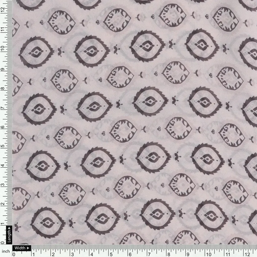 Small Abstract Motif Digital Printed Fabric - Image 4