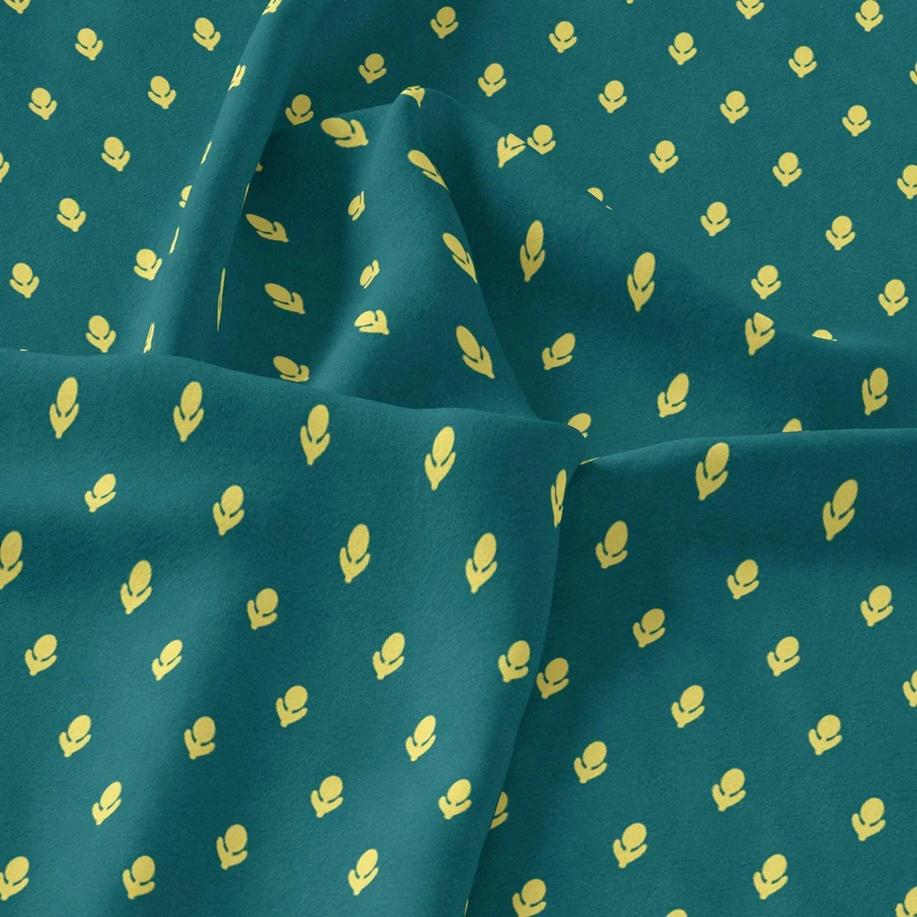 Small And Single Motif Allover Digital Printed Fabric - Image 3
