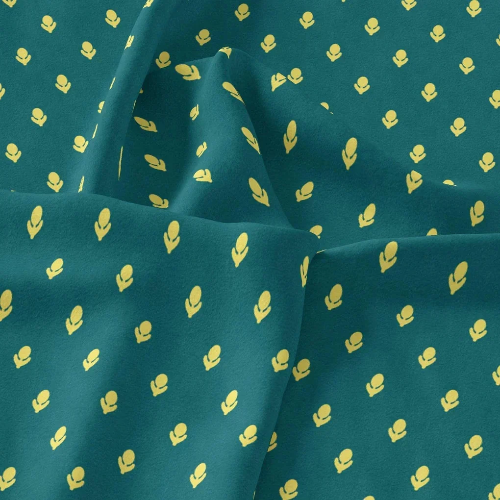 Small and Single Motif Digital Printed Fabric - Kora Silk - Image 3