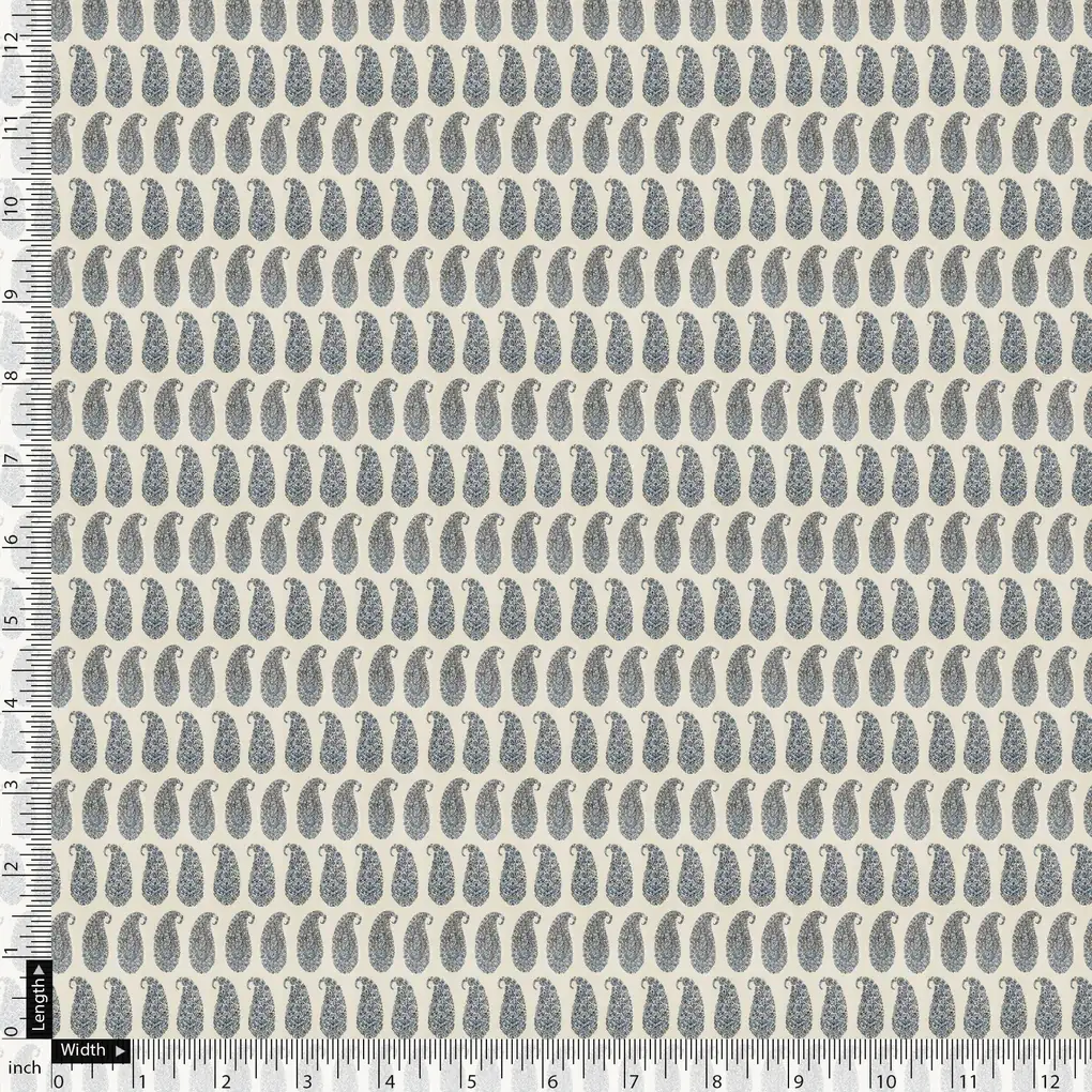 Small Mango Inside Tiny Design Look Digital Printed Fabric - Image 5