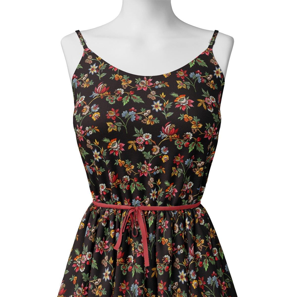 Small Wild Flower Motif Digital Printed Fabric - Image 3