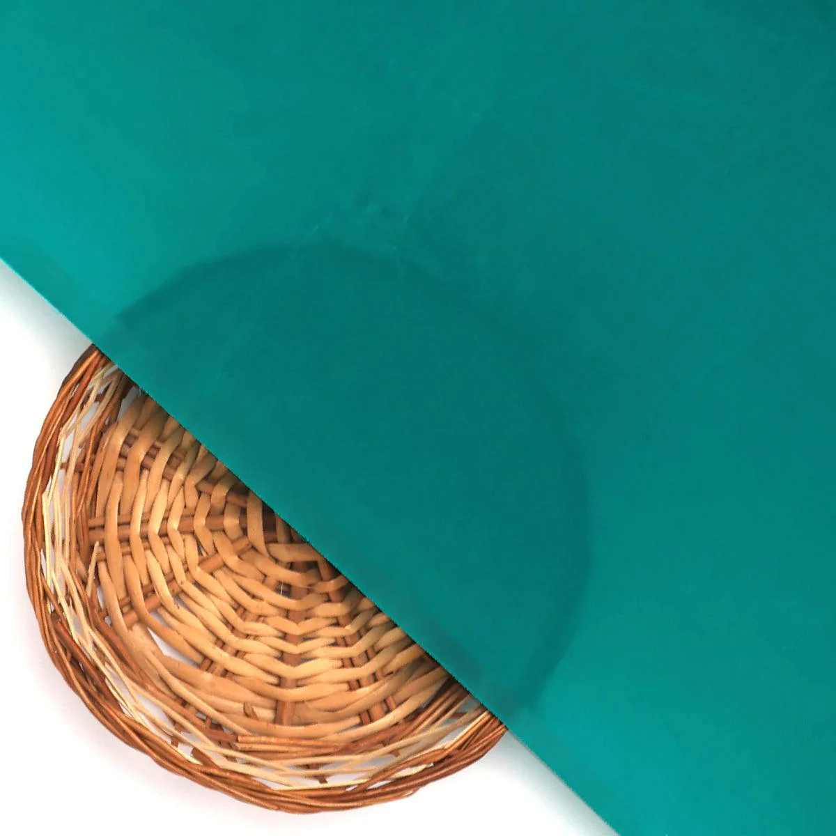 Solid Dyed Natural Crepe Fabric in Rama Color - Image 2