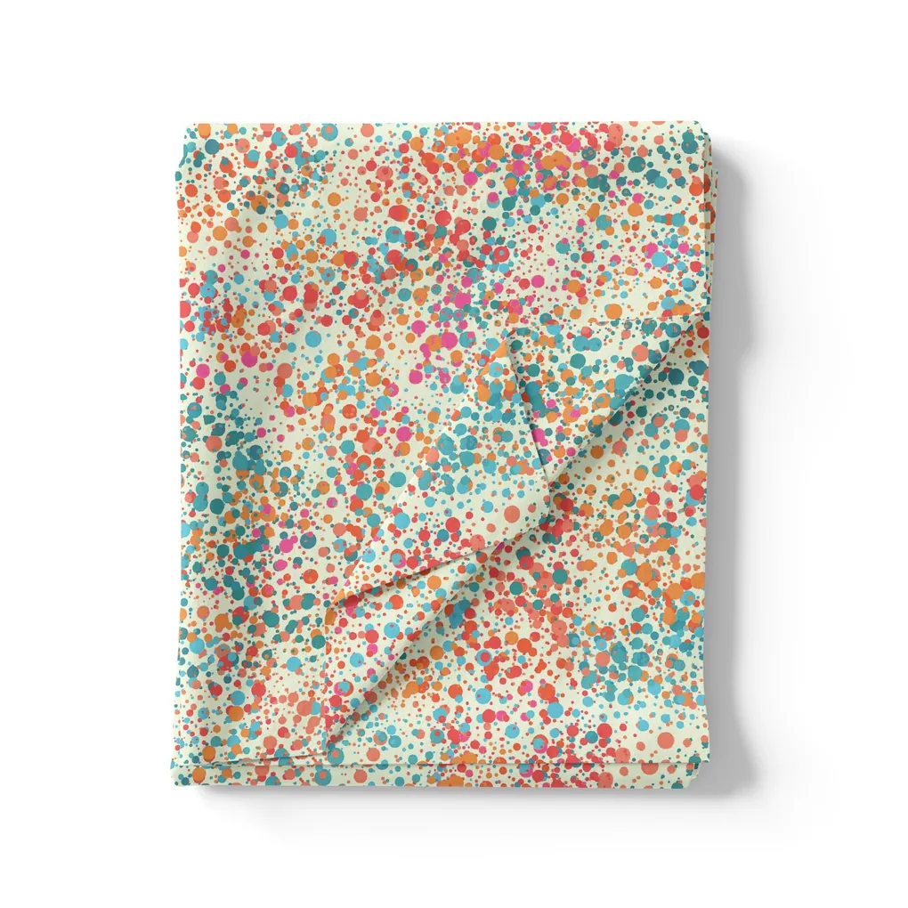 Spread Colour Of Rainbow Spot Digital Printed Fabric - Image 3