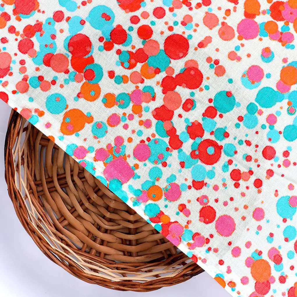 Spread Colour Of Rainbow Spot Digital Printed Fabric - Pure Cotton - Image 2