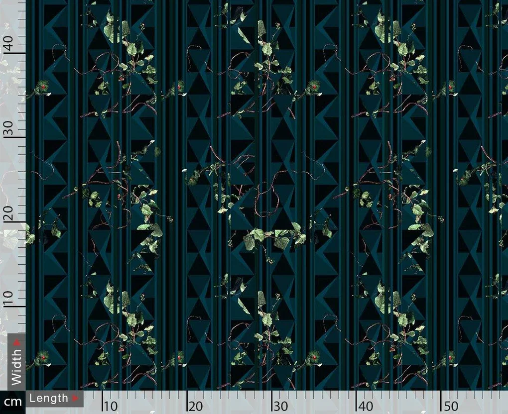 Stripes And Abstract Repeat Digtal Printed Fabric - Image 3