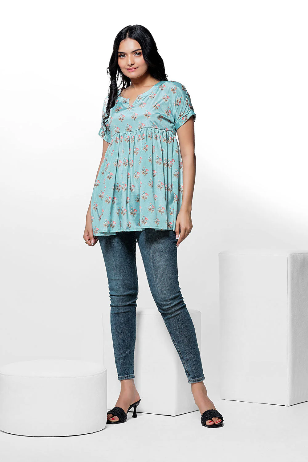 Stunning Floral Print Top - Image 3