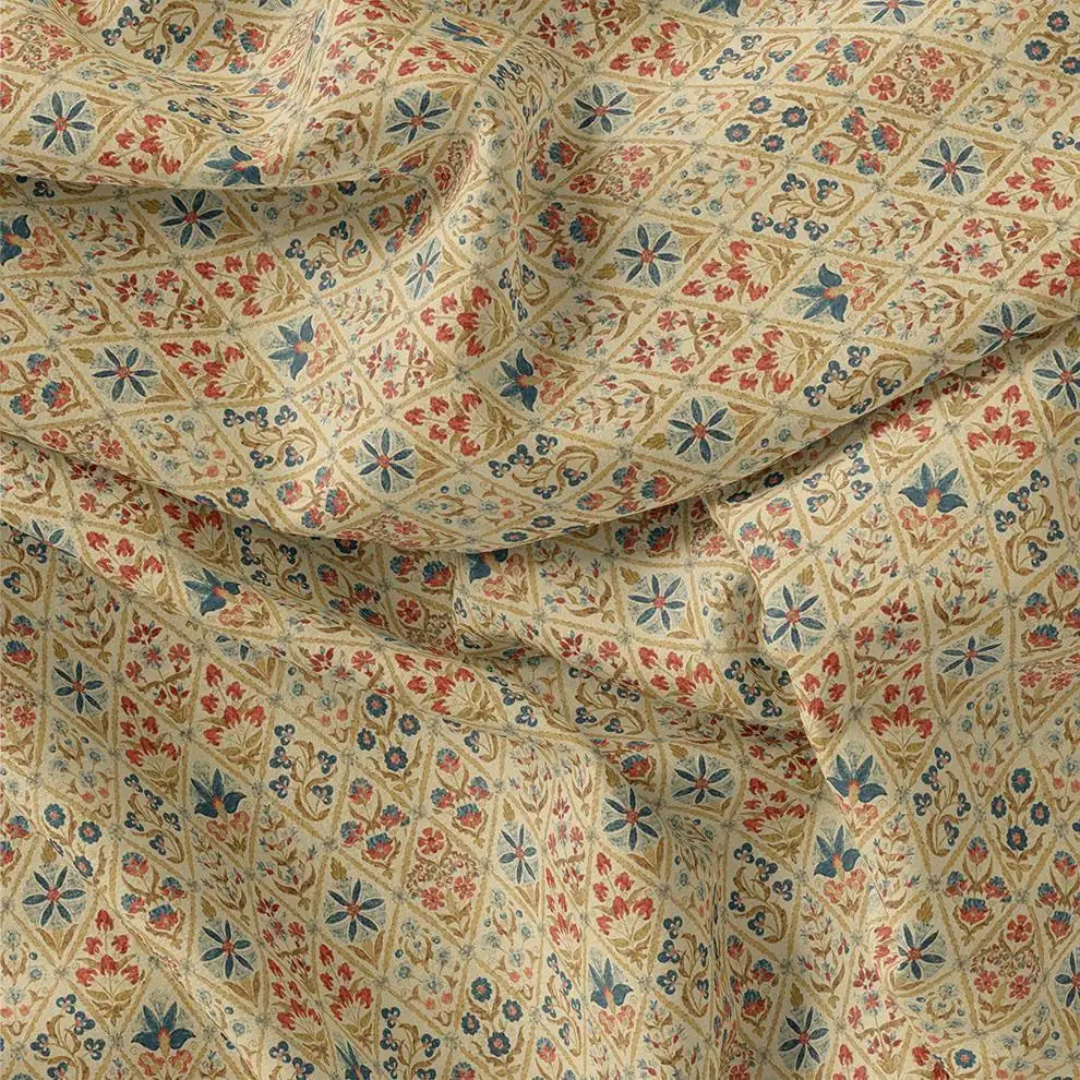 Stylized Harlequin Motif Digital Printed Fabric - Image 3