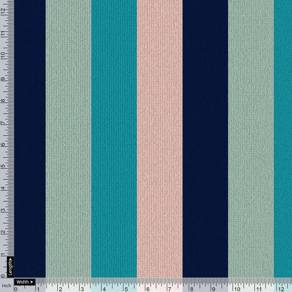 Subtle Colour Stripes Digital Printed Fabric - Image 4