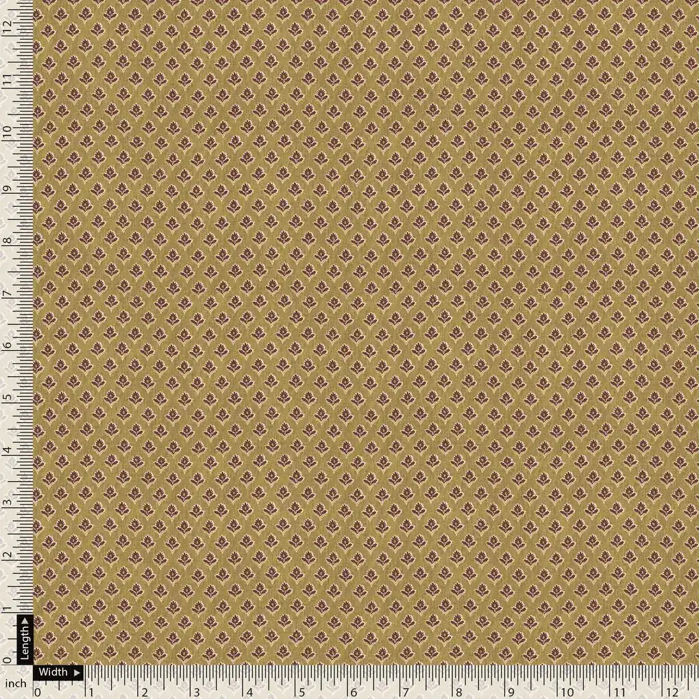 Summer Fest Tiny Purple Leaves Repeat Digital Printed Fabric - Image 4