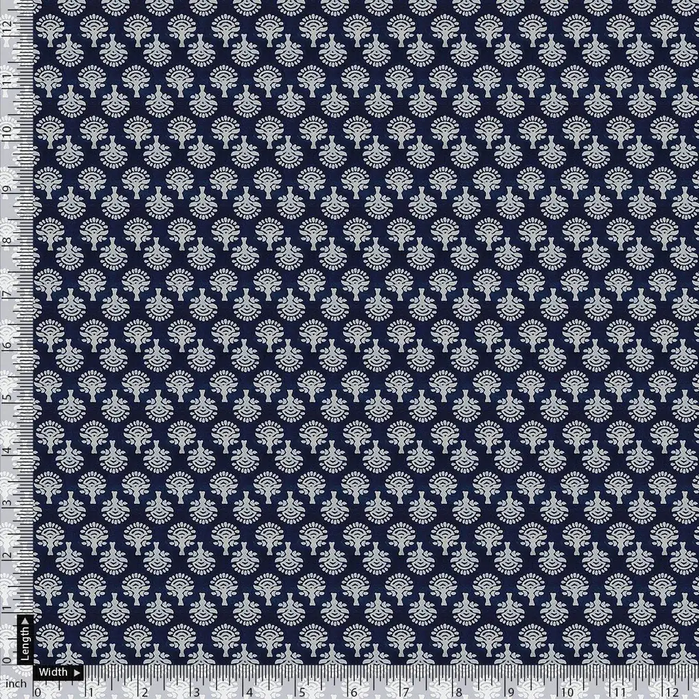 Summer Green Spring Colour Flower Digital Printed Fabric - Pure Cotton - Image 4