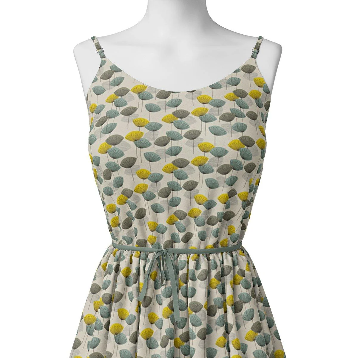 Tiny Beautiful Galliano Colour Flower Digital Printed Fabric - Poly Muslin - Image 2