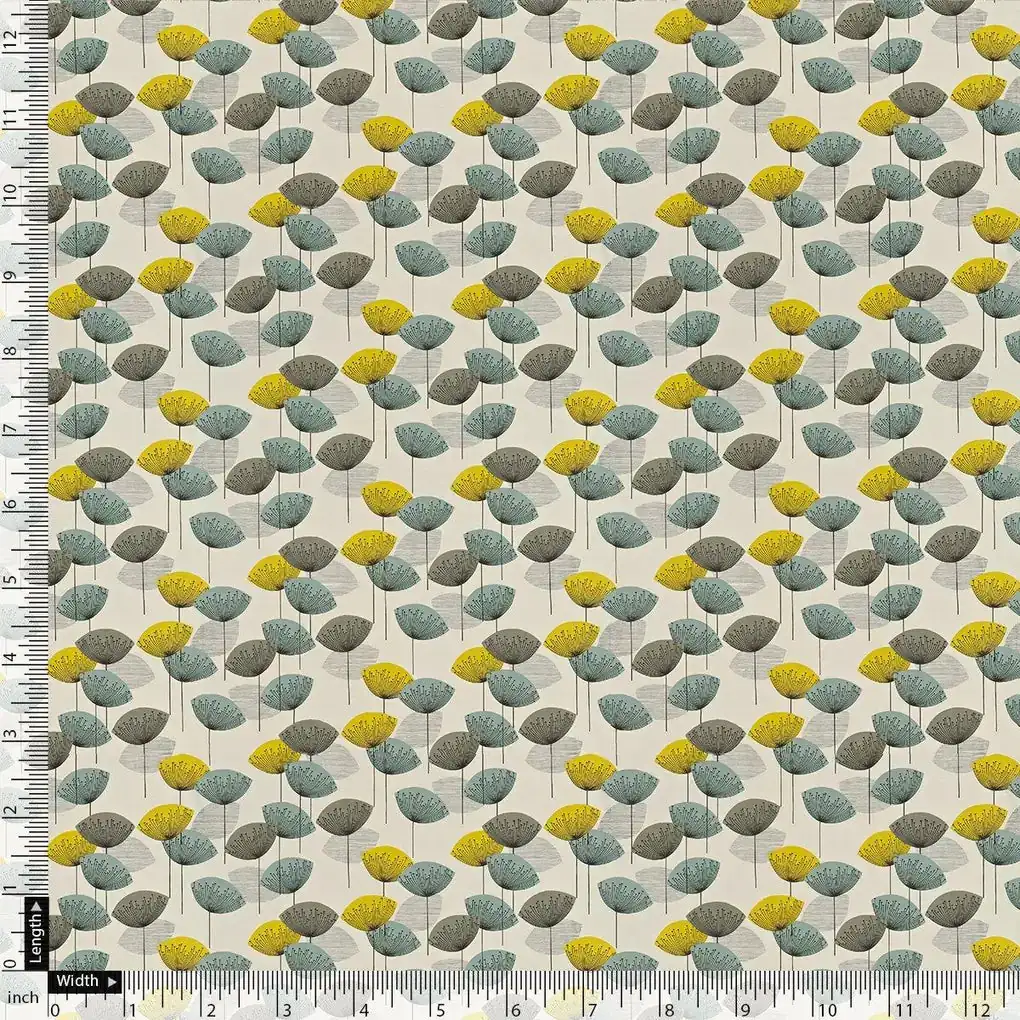 Tiny Beautiful Galliano Colour Flower Digital Printed Fabric - Pure Muslin - Image 4