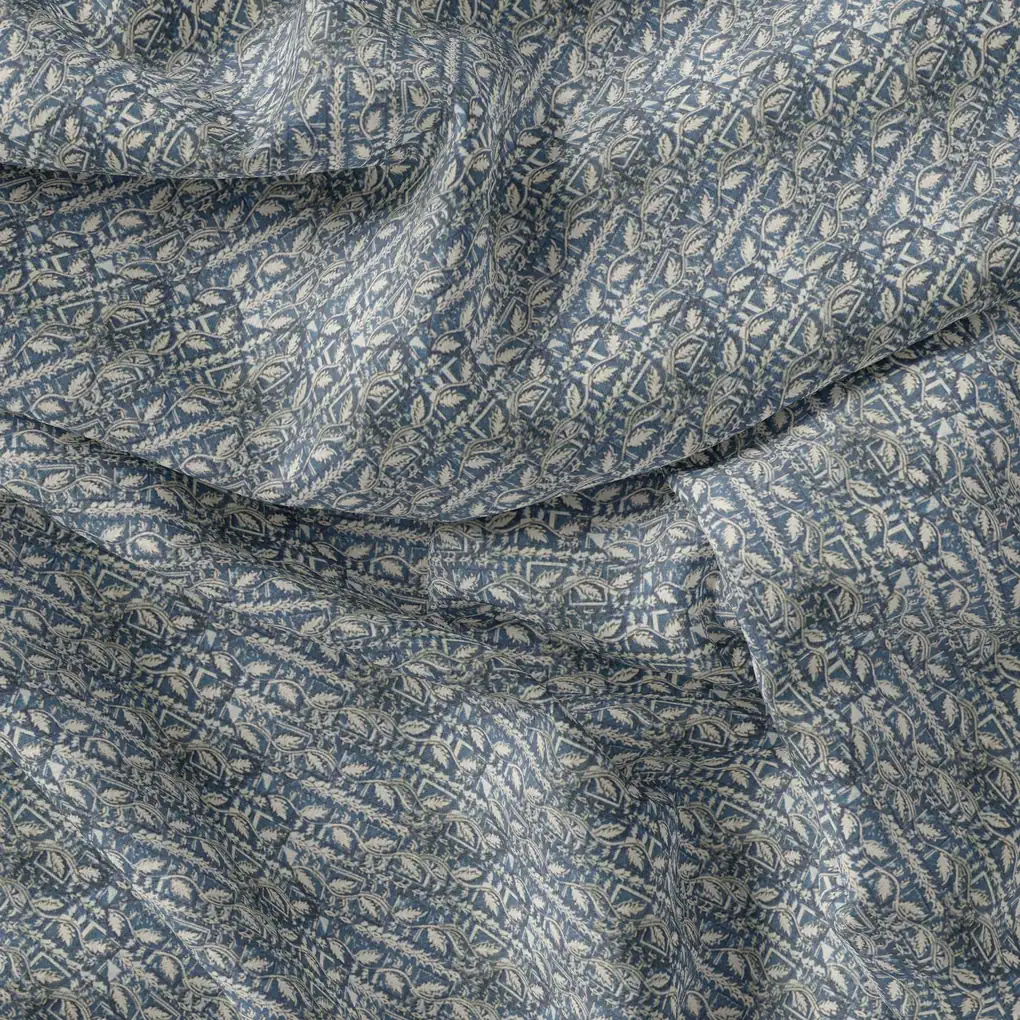 Tiny Branch With Morden Leaves Digital Printed Fabric - Image 3
