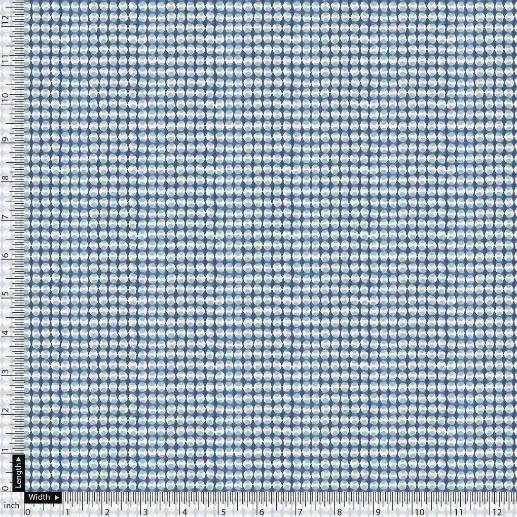 Tiny Repeat Puzzle Balls Circle Digital Printed Fabric - Image 5