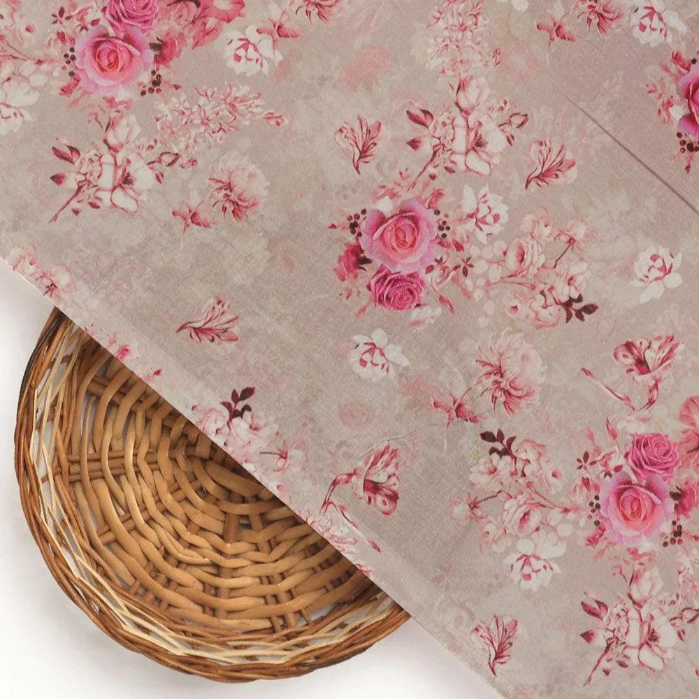Tiny Roses Of Seamless Pattern Digital Printed Fabric - Cotton - Image 2