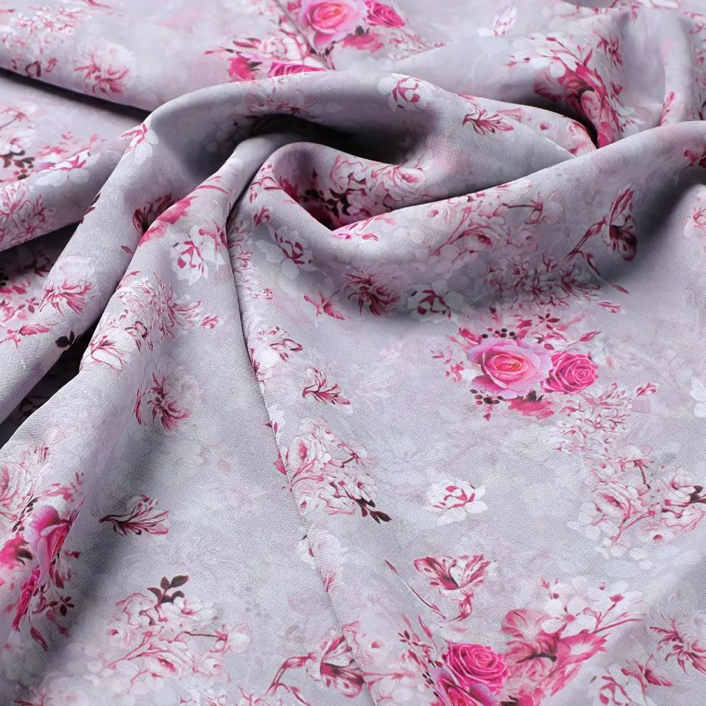 Tiny Roses Of Seamless Pattern Digital Printed Fabric - Weightless - Image 3
