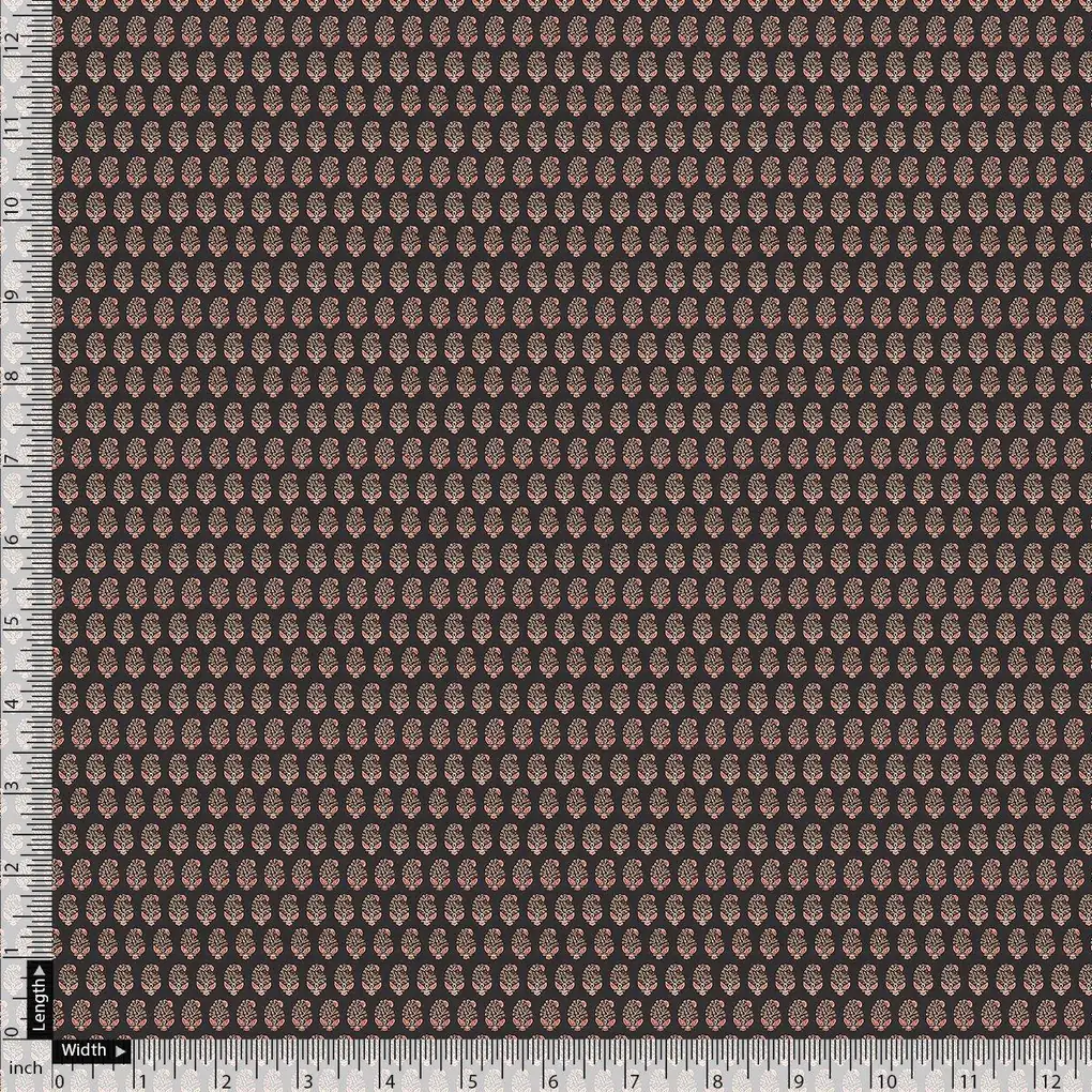 Tiny Small Mango Leaves Decorative Digital Printed Fabric - Image 4