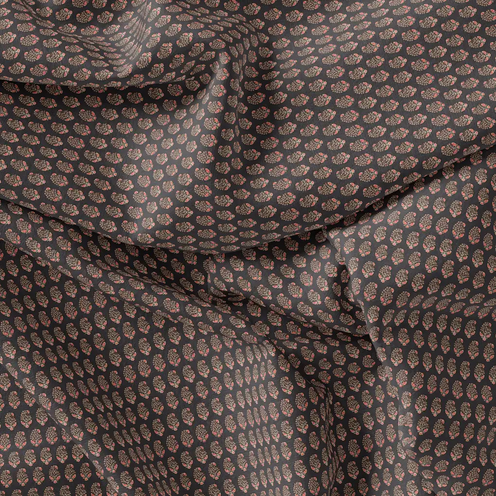 Tiny Small Mango Leaves Decorative Digital Printed Fabric - Weightless - Image 3