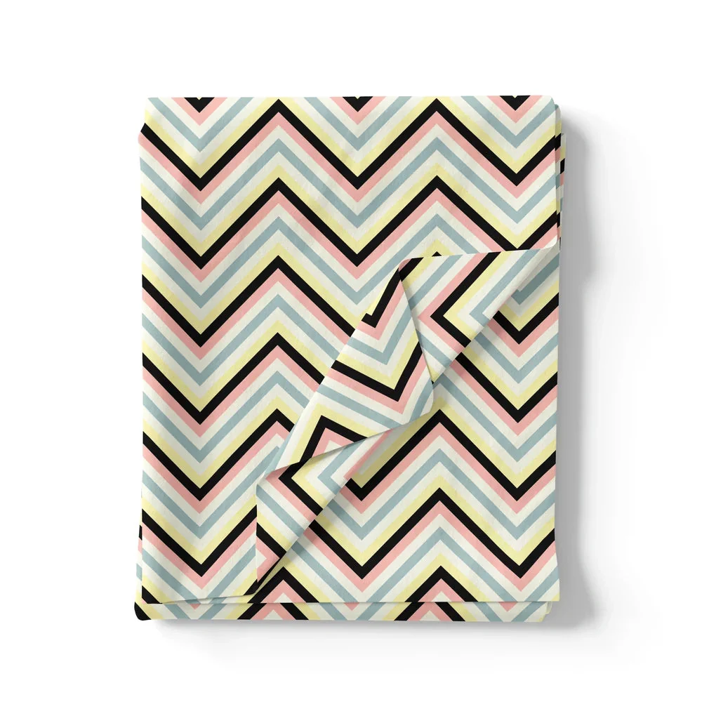 Trending Multicolor Zigzag Digital Printed Fabric - Image 3