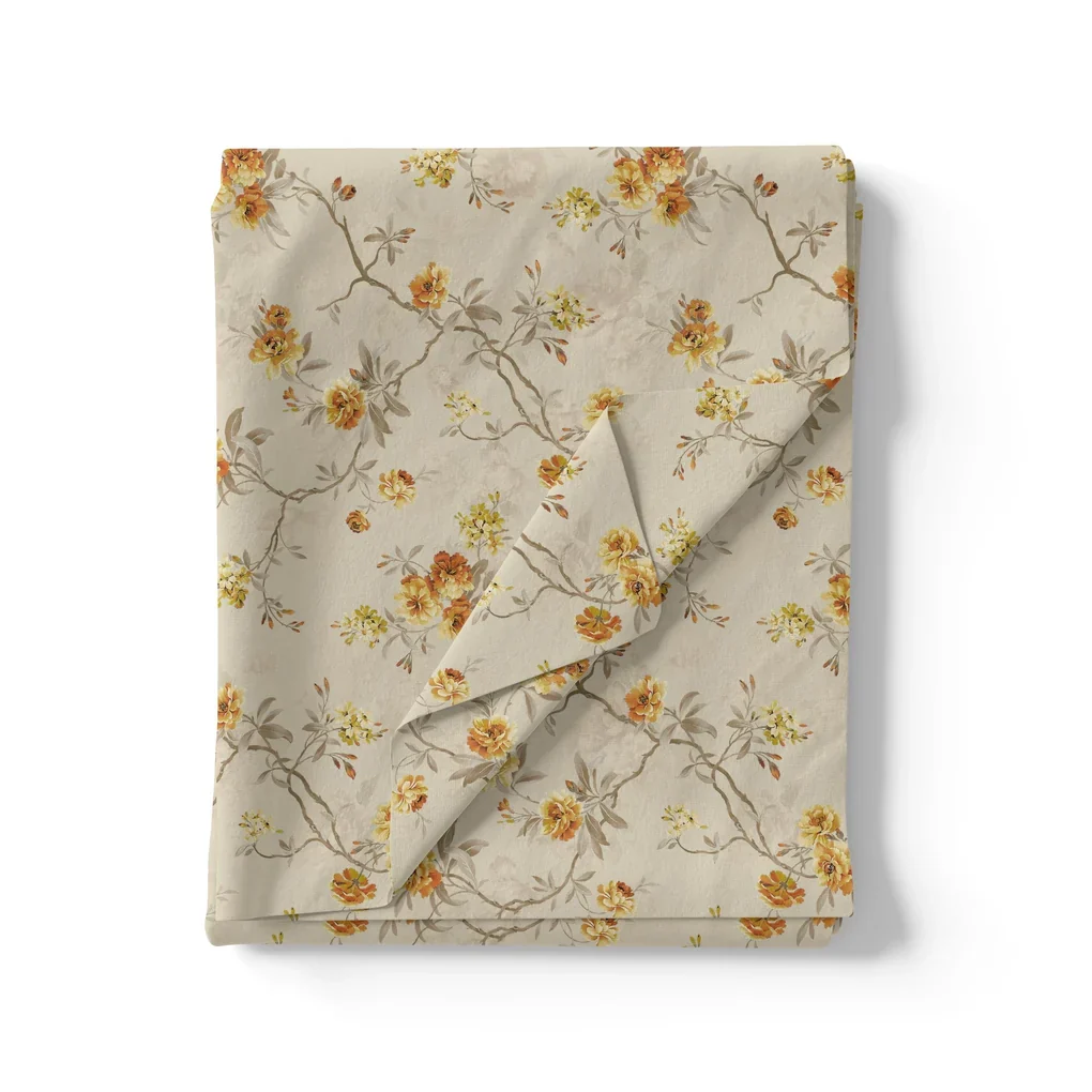Trendy Jacobean Floral Flower Digital Printed Fabric - Image 3