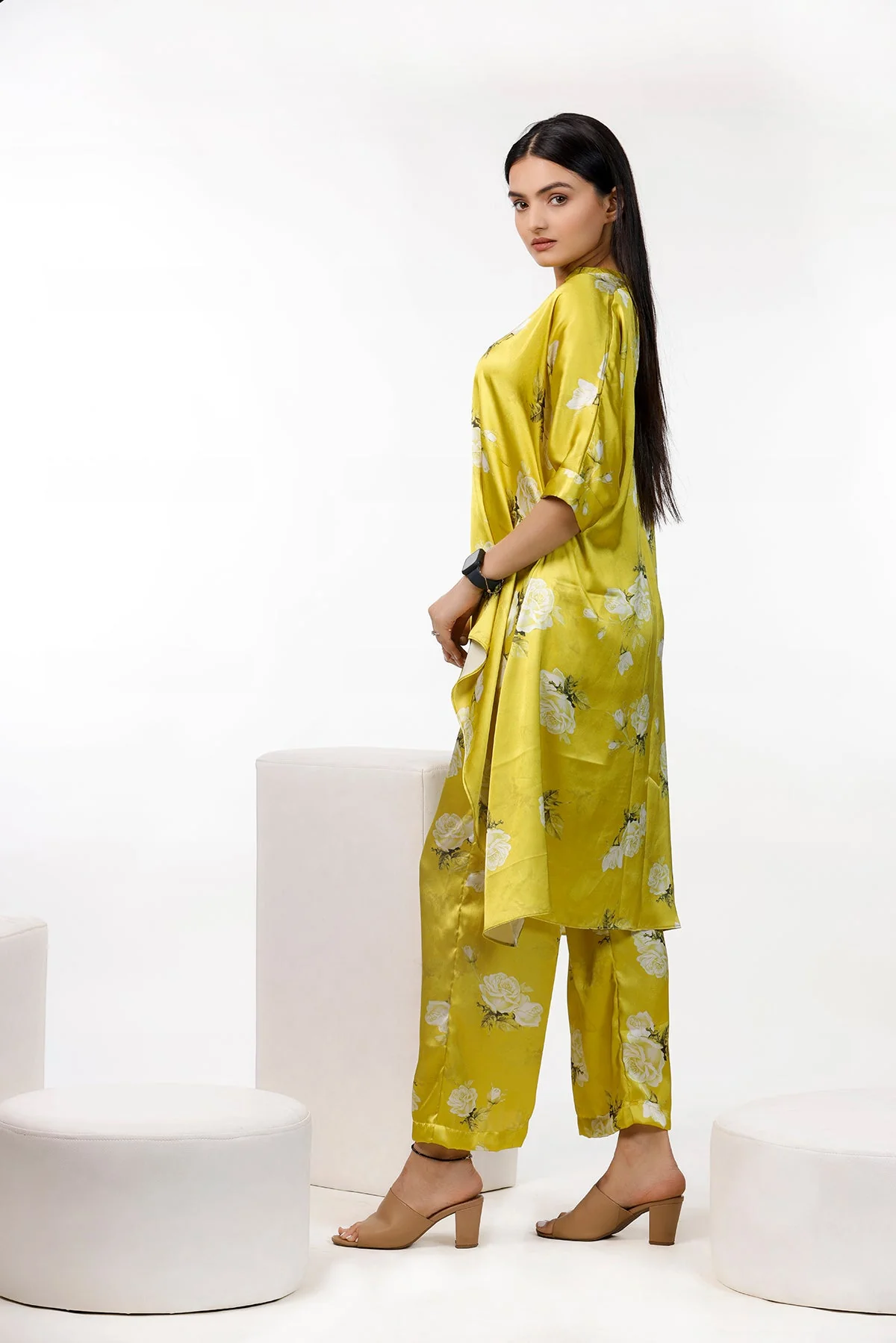 Trendy Printed Lemon Color Co Ord Set - Image 4