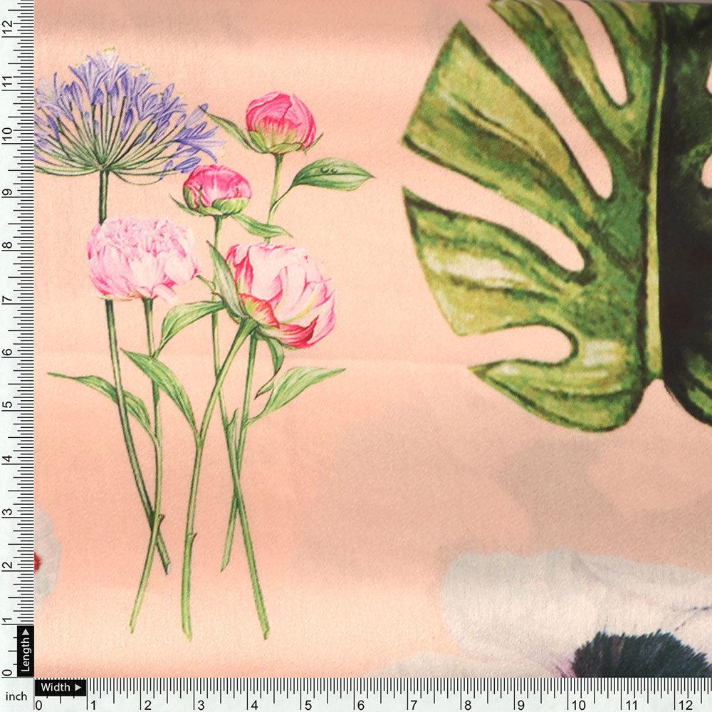 Tropical Flowers Digital Printed Fabric - Image 4